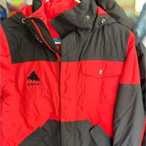 Burton Women's Vibrant Red and Black Snow Jacket